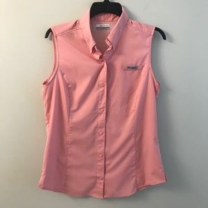 Columbia coral sleeveless shirt